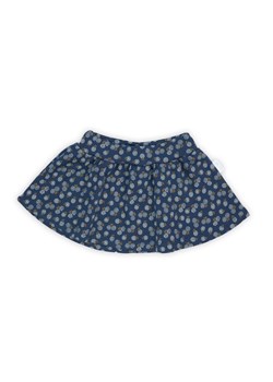 Bawełniana spódnica z kwiecistym wzorkiem - granatowy ze sklepu 5.10.15 w kategorii Spódnice - zdjęcie 169692724
