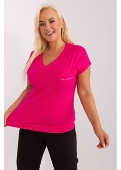 Fuksjowa damska bluzka plus size ze sklepu 5.10.15 w kategorii Bluzki damskie - zdjęcie 169693271