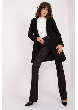 Czarny klasyczny płaszcz z podszewką OCH BELLA ze sklepu 5.10.15 w kategorii Płaszcze damskie - zdjęcie 169693274