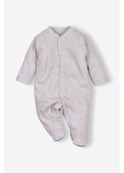 Pajac niemowlęcy z bawełny organicznej szary ze sklepu 5.10.15 w kategorii Pajacyki - zdjęcie 169693350