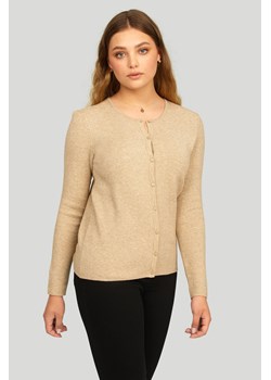 Sweter damski zapinany na guziki - beżowy ze sklepu 5.10.15 w kategorii Swetry damskie - zdjęcie 169693372