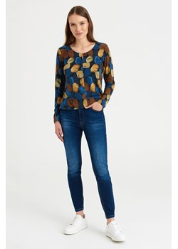 Wzorzysta bluzka damska z długim rękawem ze sklepu 5.10.15 w kategorii Bluzki damskie - zdjęcie 169693380