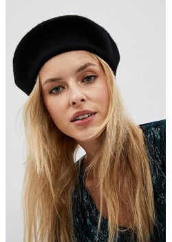 Elegancki beret damski czarny z ozdobnymi dżetami ze sklepu 5.10.15 w kategorii Czapki zimowe damskie - zdjęcie 169694070