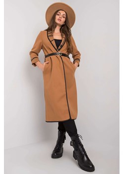 Beżowy płaszcz z kieszeniami ze sklepu 5.10.15 w kategorii Płaszcze damskie - zdjęcie 169694284