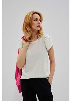 Koszula damska z bufiastymi rękawami ecru ze sklepu 5.10.15 w kategorii Bluzki damskie - zdjęcie 169694434