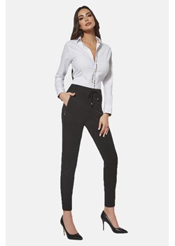 Spodnie damskie materiałowe czarne ze sklepu 5.10.15 w kategorii Spodnie damskie - zdjęcie 169694451