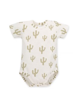 Bawełniane body niemowlęce w kaktusy ecru ze sklepu 5.10.15 w kategorii Body niemowlęce - zdjęcie 169694573