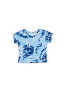 Bawełniana koszulka chłopięca we wzory niebieska ze sklepu 5.10.15 w kategorii T-shirty chłopięce - zdjęcie 169694991