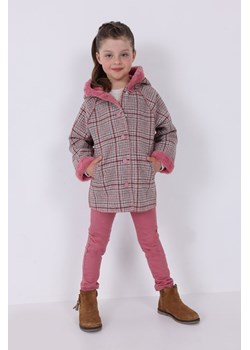 Różowy płaszcz dziewczęcy w kartkę ze sklepu 5.10.15 w kategorii Płaszcze dziewczęce - zdjęcie 169695162