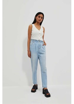 Spodnie damskie jeansowe marszczone w pasie ze sklepu 5.10.15 w kategorii Jeansy damskie - zdjęcie 169695203