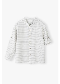 Tkaninowa elegancka koszula w paski - Max&Mia ze sklepu 5.10.15 w kategorii Koszule chłopięce - zdjęcie 169695484