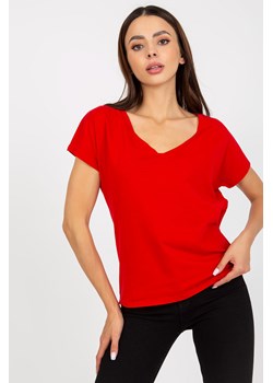 Czerwony
damski t-shirt basic z bawełny ze sklepu 5.10.15 w kategorii Bluzki damskie - zdjęcie 169695560