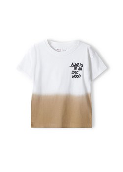 Bawełniany t-shirt dla chłopca dip dye- Always in an epic mood ze sklepu 5.10.15 w kategorii T-shirty chłopięce - zdjęcie 169695631