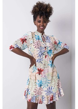 Sukienka damska w kolorowe liście ze sklepu 5.10.15 w kategorii Sukienki - zdjęcie 169695683