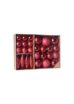 Bombki świąteczne plastikowe 31 sztuki  czerwone ze sklepu 5.10.15 w kategorii Dekoracje bożonarodzeniowe - zdjęcie 169695961