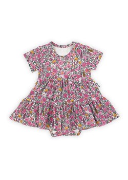 Sukienko-body z krótkim rękawem Lea ze sklepu 5.10.15 w kategorii Body niemowlęce - zdjęcie 169696040