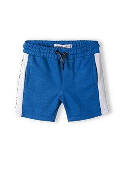 Niebieskie krótkie spodenki dresowe dla chłopca ze sklepu 5.10.15 w kategorii Spodenki chłopięce - zdjęcie 169696144