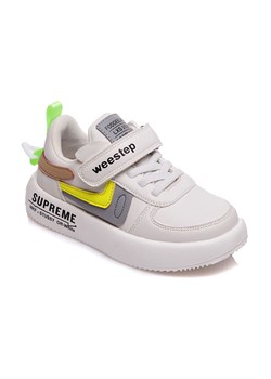 Buty sportowe dla dużego chłopca Weestep Supreme białe ze sklepu 5.10.15 w kategorii Buty sportowe dziecięce - zdjęcie 169696481