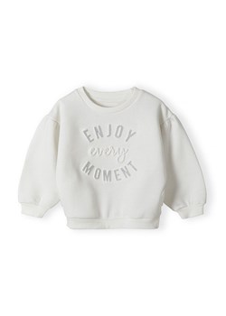 Bluza dla dziewczynki z brokatowym napisem - Enjoy every moment ze sklepu 5.10.15 w kategorii Bluzy dziewczęce - zdjęcie 169696781
