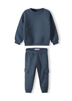 Ciemnoszary komplet dresowy dziewczęcy- bluza i spodnie bojówki ze sklepu 5.10.15 w kategorii Dresy chłopięce - zdjęcie 169696820