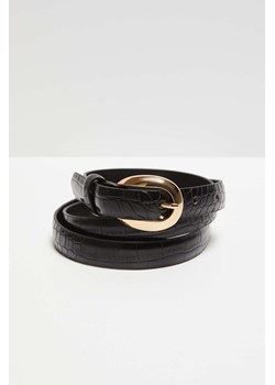 Pasek damski z wężowym wzorem czarny ze sklepu 5.10.15 w kategorii Paski damskie - zdjęcie 169697114
