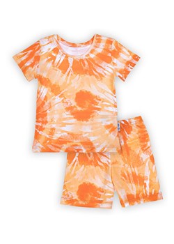 Bawełniany komplet chłopięcy we wzory pomarańczowy ze sklepu 5.10.15 w kategorii Komplety chłopięce - zdjęcie 169697234