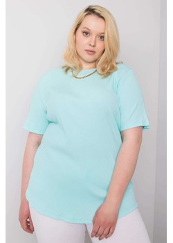 Miętowa bluzka plus size Stella ze sklepu 5.10.15 w kategorii Bluzki damskie - zdjęcie 169697493