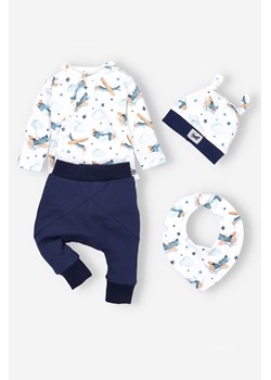 Komplet niemowlęcy : body, spodnie, czapka, apaszka ze sklepu 5.10.15 w kategorii Body niemowlęce - zdjęcie 169697730