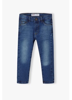 Ciemnoniebieskie spodnie jeansowe chłopięce skinny ze sklepu 5.10.15 w kategorii Spodnie chłopięce - zdjęcie 169697744