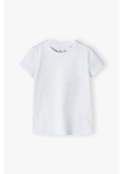 T-shirt dziewczęcy basic biały ze sklepu 5.10.15 w kategorii Bluzki dziewczęce - zdjęcie 169698390