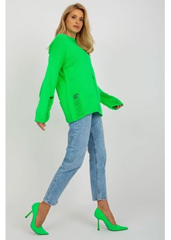 Fluo zielony
sweter oversize z dziurami i długim
rękawem ze sklepu 5.10.15 w kategorii Swetry damskie - zdjęcie 169698861