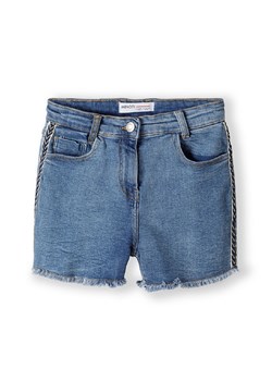 Jeansowe szorty z lamówkami dla dziewczynki ze sklepu 5.10.15 w kategorii Spodenki dziewczęce - zdjęcie 169698934