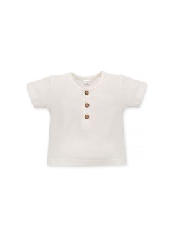 Bawełniana bluzka niemowlęca ecru ze sklepu 5.10.15 w kategorii Koszulki niemowlęce - zdjęcie 169698950