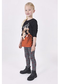 Czarne legginsy dziewczęce wzorki - Mayoral ze sklepu 5.10.15 w kategorii Spodnie dziewczęce - zdjęcie 169699144