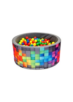 Suchy basen w kolorowe prostokąty z piłkami - 200 piłek ze sklepu 5.10.15 w kategorii Zabawki - zdjęcie 169699300