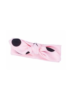 Bawełniana opaska na głowę różowa z kokardką ze sklepu 5.10.15 w kategorii Opaski dziecięce - zdjęcie 169699394