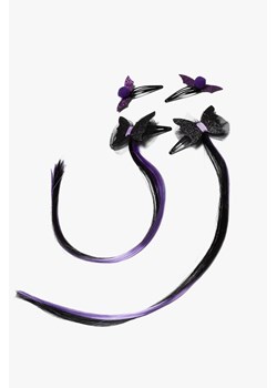 Spinki do włosów czarne motylki z doczepionymi kosmykami włosów ze sklepu 5.10.15 w kategorii Ozdoby do włosów dziewczęce - zdjęcie 169699453