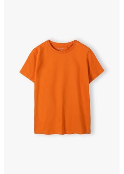 Pomarańczowy gładki t-shirt dla dziecka ze sklepu 5.10.15 w kategorii T-shirty chłopięce - zdjęcie 169699622