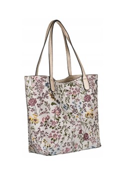 Shopperka damska ze skóry ekologicznej w kwiaty- David Jones ze sklepu 5.10.15 w kategorii Torby Shopper bag - zdjęcie 169699692