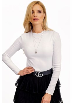 Biała bluzka z długim rękawem RUE PARIS ze sklepu 5.10.15 w kategorii Bluzki damskie - zdjęcie 169699720