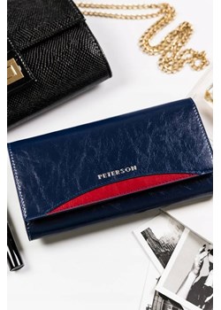 Elegancki portfel damski z polerowanej skóry — Peterson ze sklepu 5.10.15 w kategorii Portfele damskie - zdjęcie 169699780