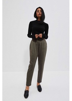 Damskie spodnie w kratę z wiązaniem ze sklepu 5.10.15 w kategorii Spodnie damskie - zdjęcie 169699930