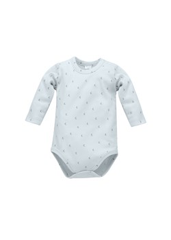 Niebieskie bawełniane body niemowlęce w księżyce ze sklepu 5.10.15 w kategorii Body niemowlęce - zdjęcie 169699991