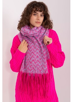 Różowo-niebieski damski szal z dzianiny ze sklepu 5.10.15 w kategorii Szaliki i chusty damskie - zdjęcie 169700182