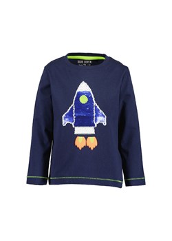 Granatowa bawełniana bluzka chłopięca z rakietą ze sklepu 5.10.15 w kategorii T-shirty chłopięce - zdjęcie 169700392