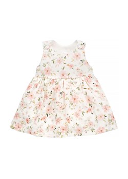 Sukienka dla dziewczynki na ramiączkach Summer garden ecru ze sklepu 5.10.15 w kategorii Sukienki dziewczęce - zdjęcie 169700430