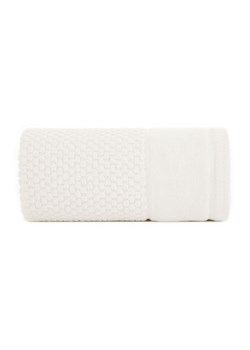 Ręcznik kąpielowy Frida z bawełny 50x90 cm kremowy ze sklepu 5.10.15 w kategorii Ręczniki - zdjęcie 169700450