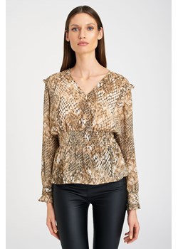 Bluzka damska z długim rękawem w zwierzęce wzory ze sklepu 5.10.15 w kategorii Bluzki damskie - zdjęcie 169700573