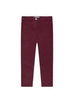 Bordowe spodnie dziewczęce z tkaniny ze sklepu 5.10.15 w kategorii Spodnie dziewczęce - zdjęcie 169700633