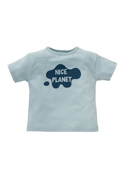 Bawełniana koszulka z krótkim rękawem NICE PLANET ze sklepu 5.10.15 w kategorii T-shirty chłopięce - zdjęcie 169700634
